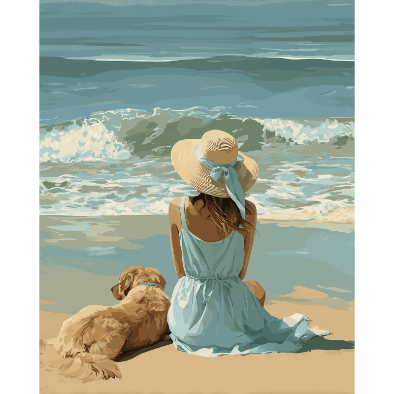 Serene Ocean Waves - Paint by Numbers Kit