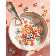Colorful Morning Crunch - Paint by Numbers Kit