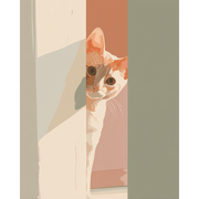 Playful Hide & Seek - Paint by Numbers Kit