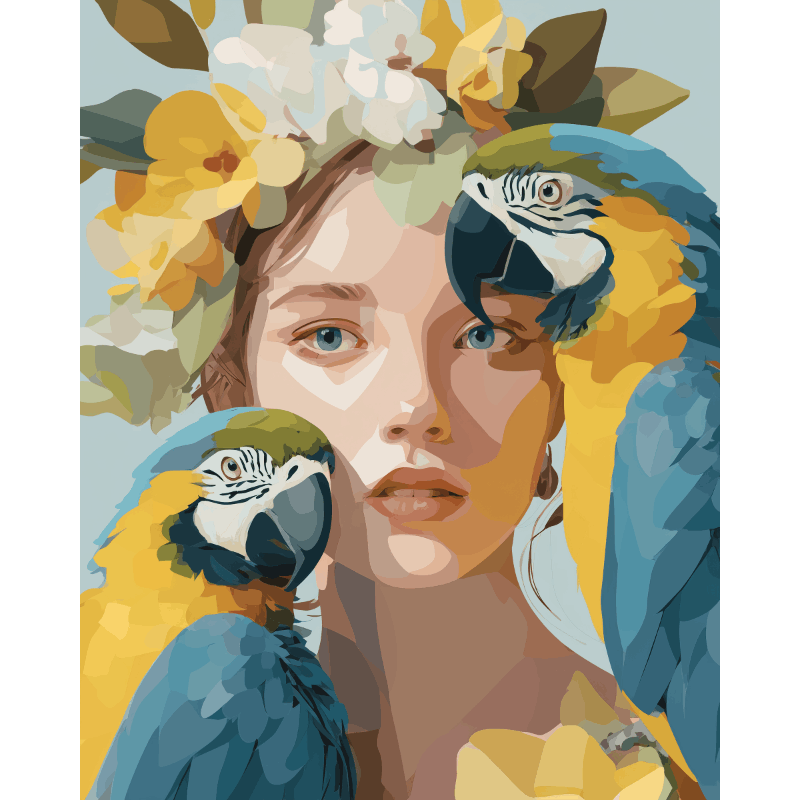 Tropical Paradise Bird - Paint by Numbers Kit
