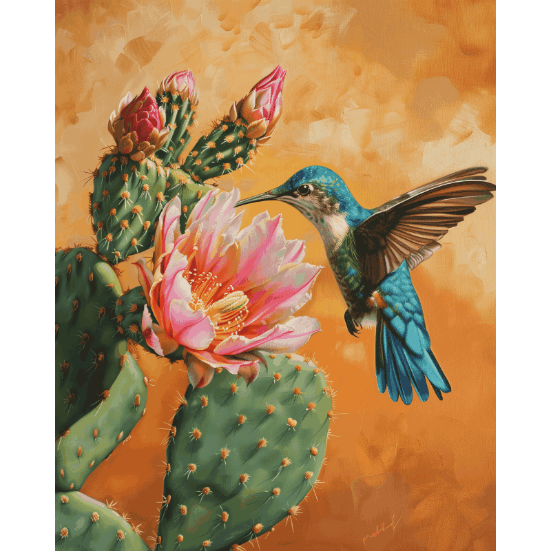 Mexican Nature Escape | Paint by Number - Paint by Numbers Kit