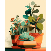 Succulent Serenity - Paint by Numbers Kit