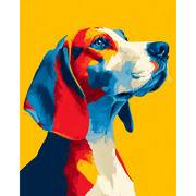 Colorful Beagle Joy - Paint by Numbers Kit