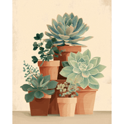 Simple Botanical Harmony - Paint by Numbers Kit