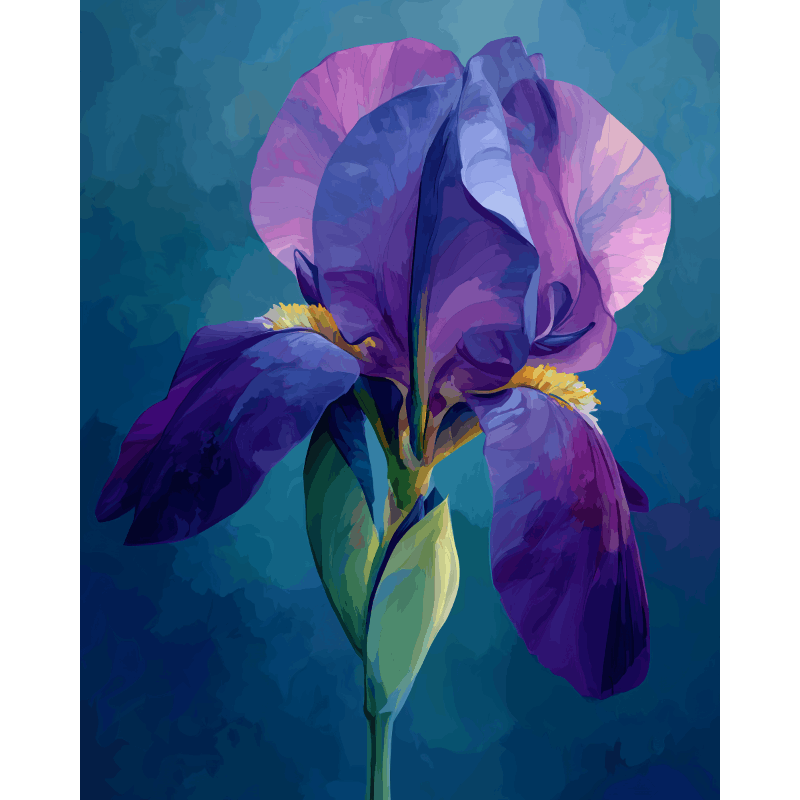 Velvet Iris Serenity - Paint by Numbers Kit