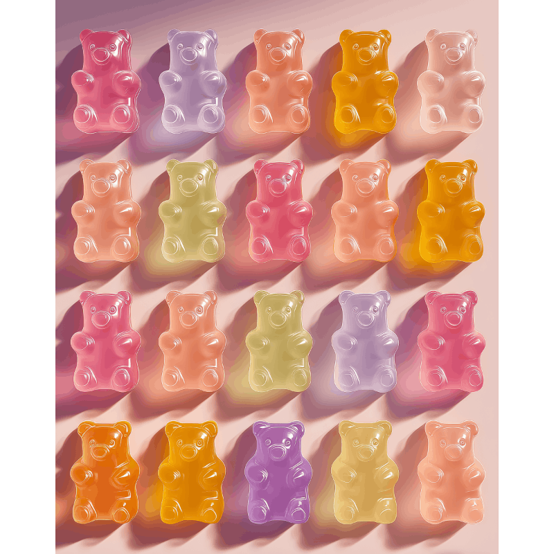 Candyland Gummy Delights - Paint by Numbers Kit