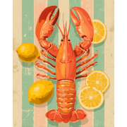 Lemon Seafood Feast - Paint by Numbers Kit