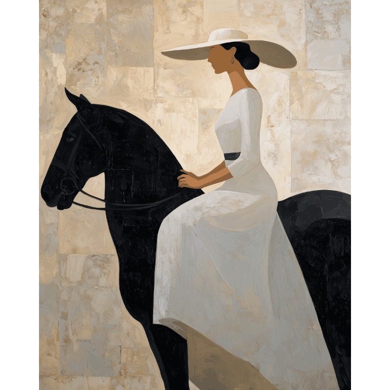Eloquent Equestrian Grace - Paint by Numbers Kit