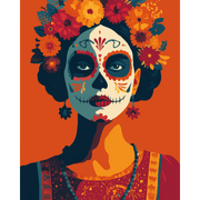 Colorful Día de los Muertos - Paint by Numbers Kit