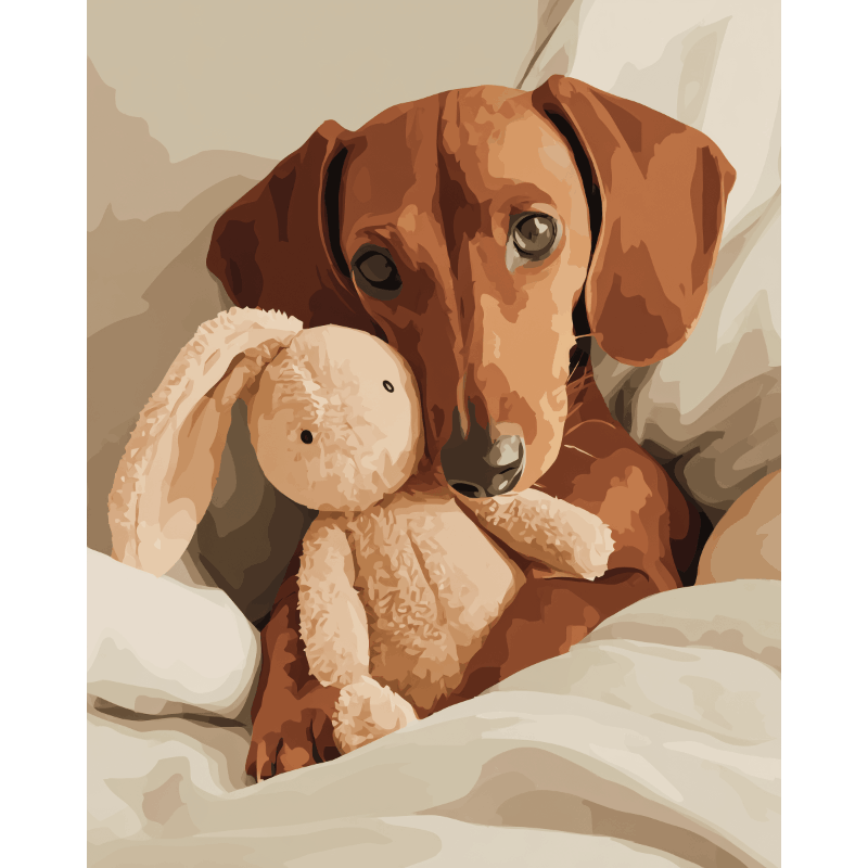 Dinner Time Cuddle - Paint by Numbers Kit