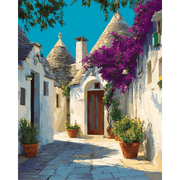 Charming Italian Village Scene - Paint by Numbers Kit