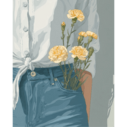 Floral Pocket Bliss - Paint by Numbers Kit