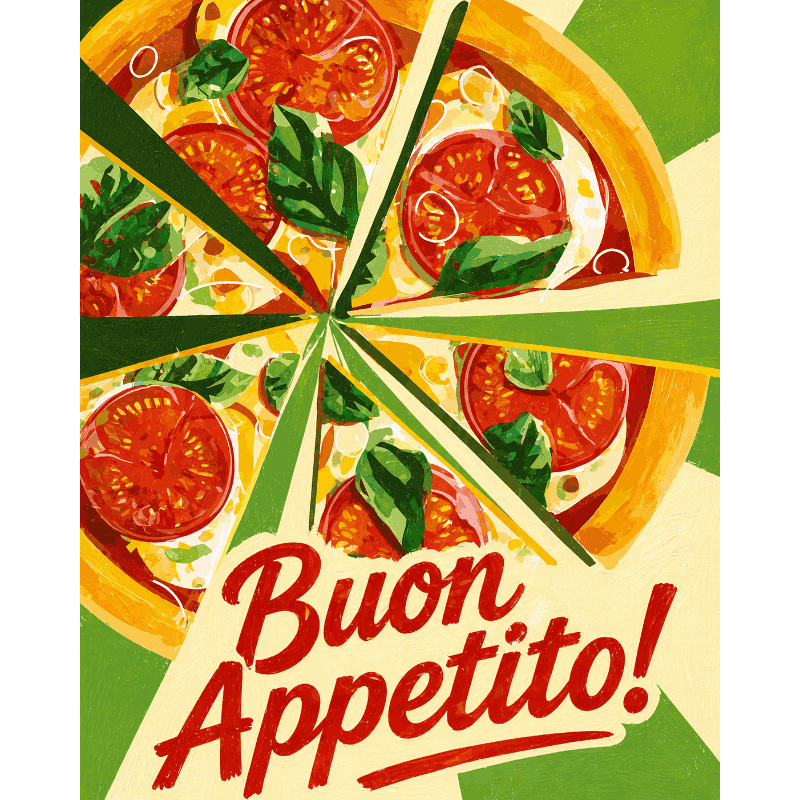 Italian Feast Delight - Paint by Numbers Kit
