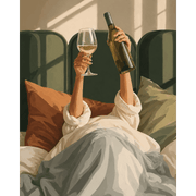 Relaxing Bedside Wine - Paint by Numbers Kit