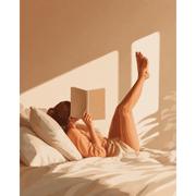 Quiet Morning Reading Scene - Paint by Numbers Kit