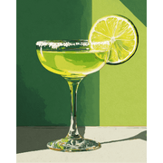 Citrus Kick: Lime Margarita - Paint by Numbers Kit
