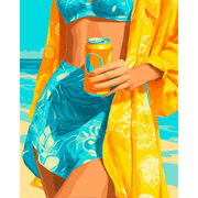 Sun-Kissed Poolside Vibe - Paint by Numbers Kit