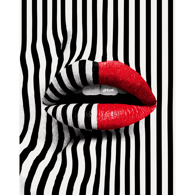 Bold Lines & Modern Flair - Paint by Numbers Kit