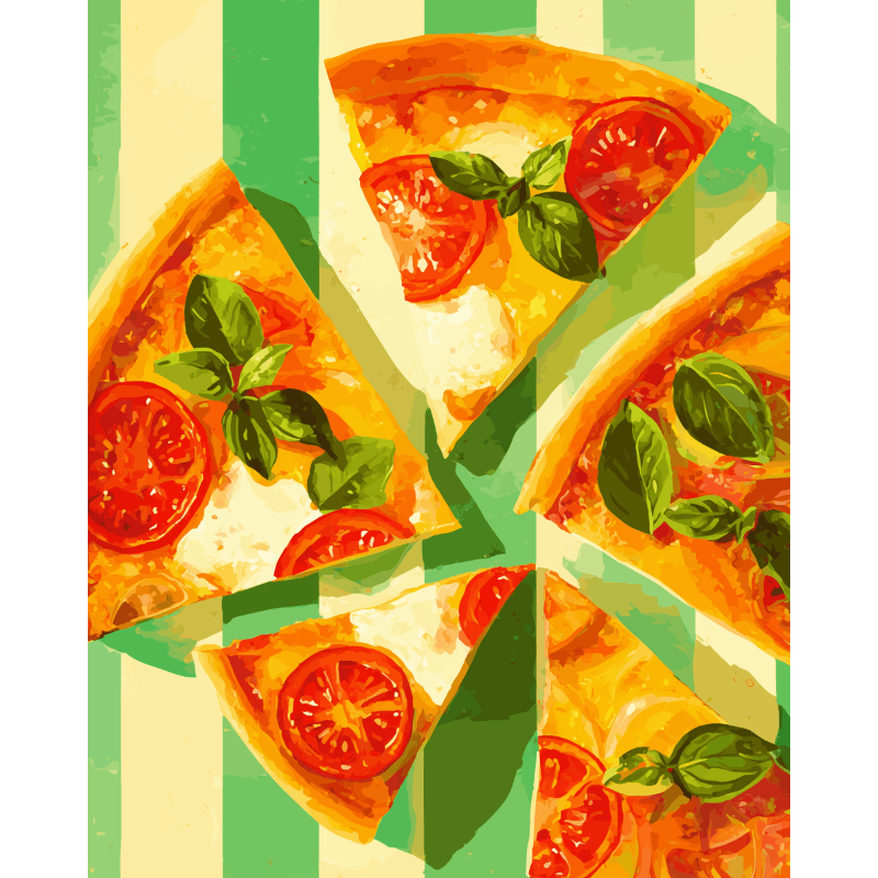 Slice of Italy Delight - Paint by Numbers Kit