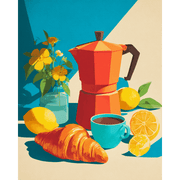 Morning Light Breakfast Scene - Paint by Numbers Kit