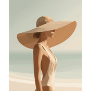 Elegant Coastal Portrait - Paint by Numbers Kit