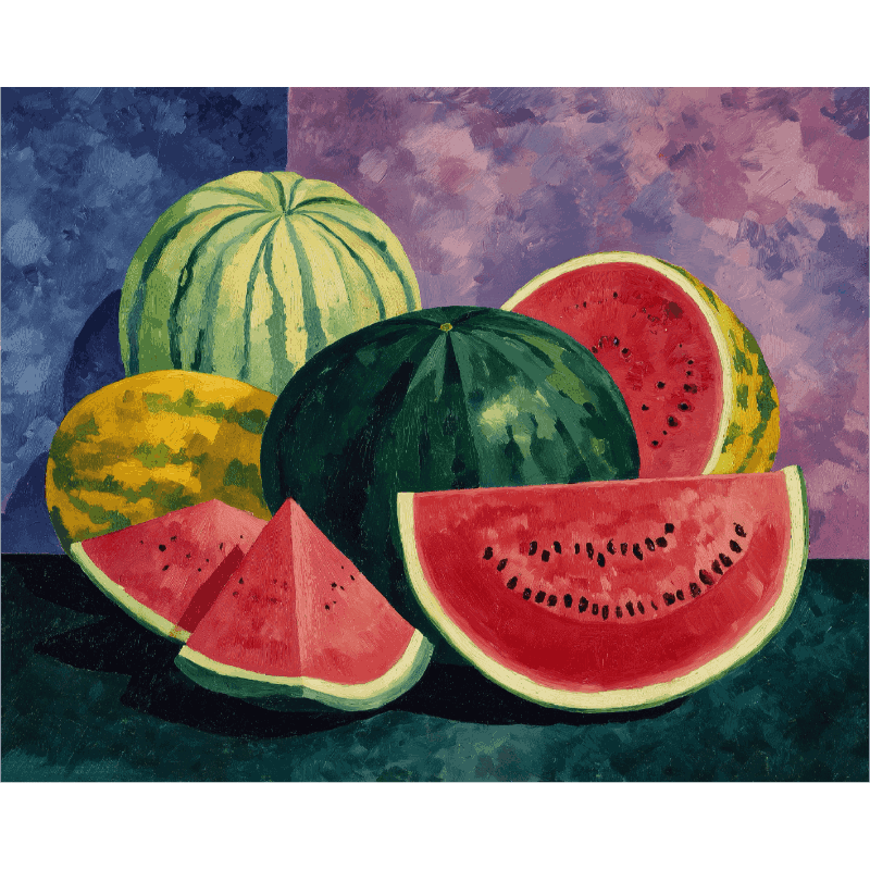 Juicy Watermelon Slice - Paint by Numbers Kit