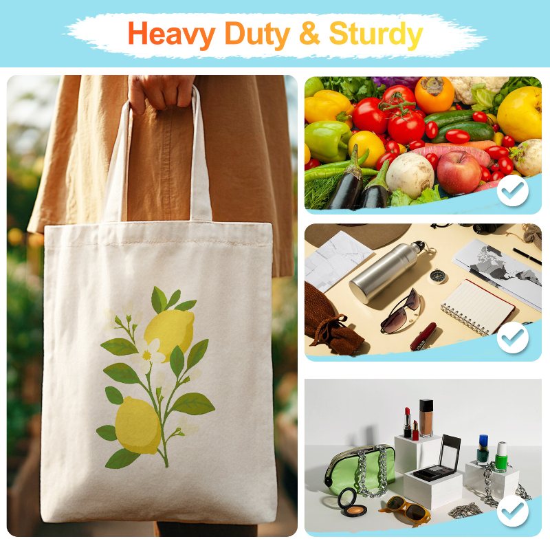 Lemon Plant Paint Tote - Detail 9