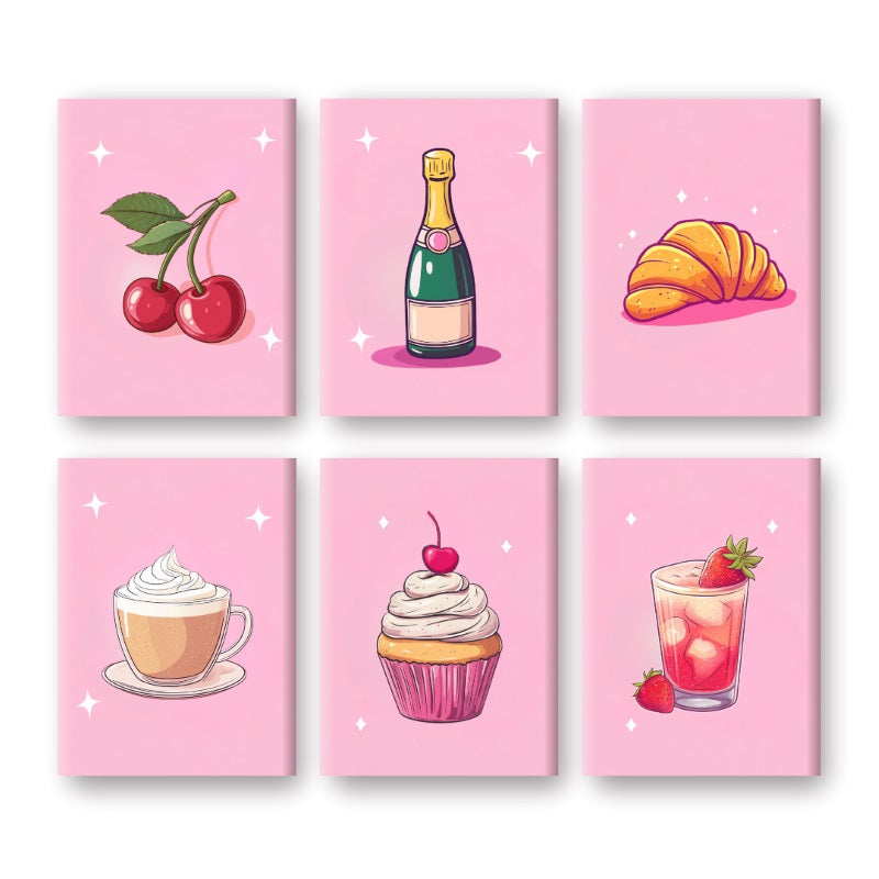 Sweet & Sip Snacks Set - Paint by Numbers Kit