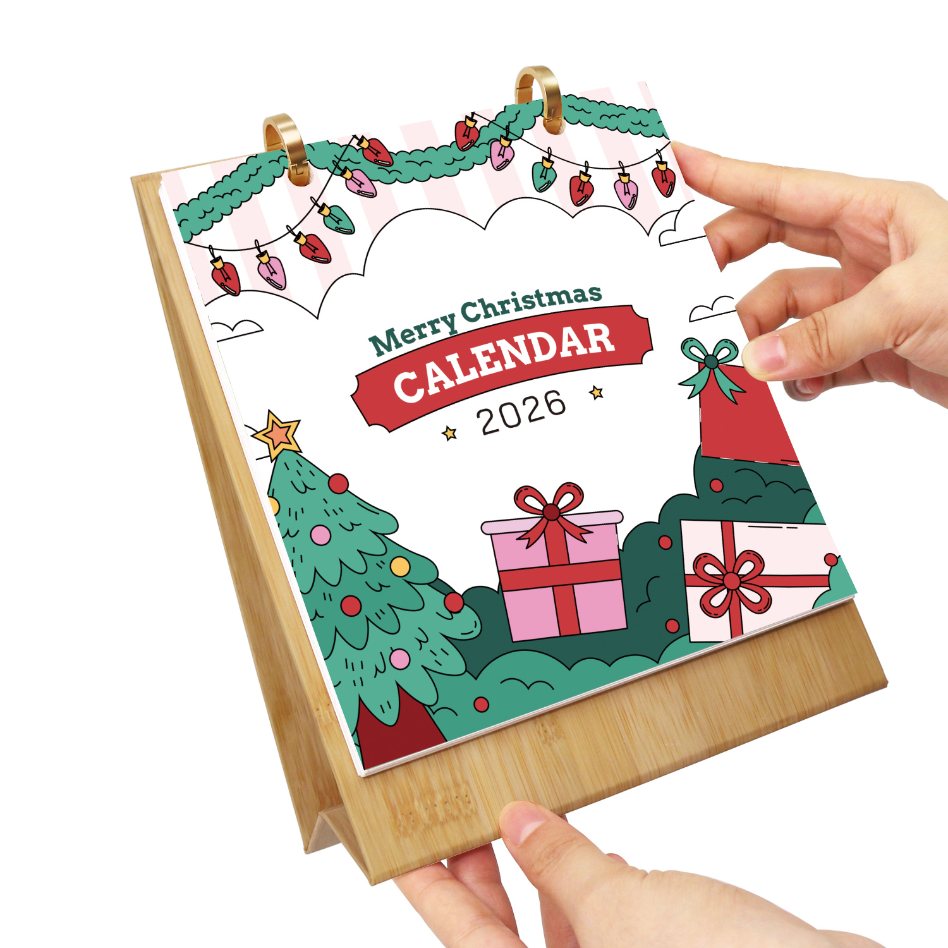 Merry Christmas 2026 Desk Calendar - Detail 2