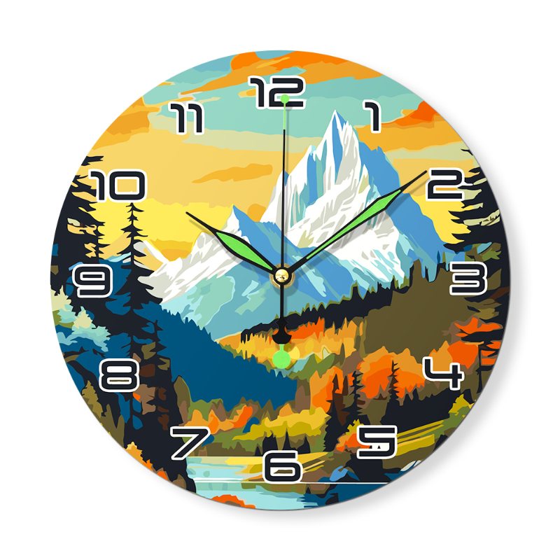 Gorgeous Landscape Clock – Nature’s Beauty - Paint by Numbers Kit