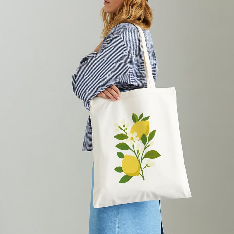 Lemon Plant Paint Tote - Detail 4