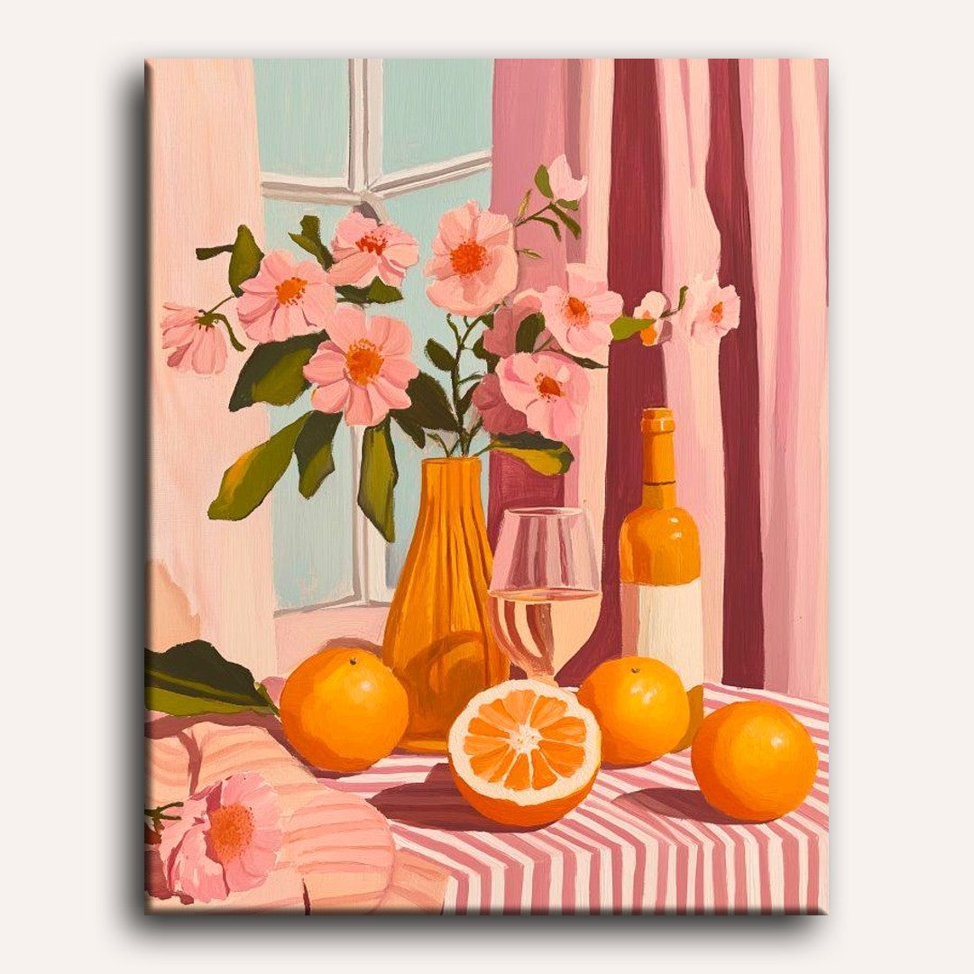 Citrus & Blossom Wine Scene - Detail 2