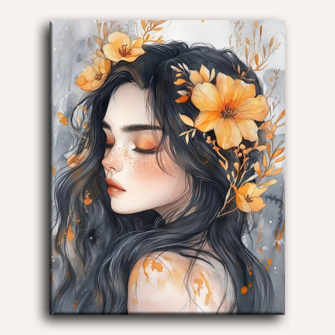 Floral Lady in Bloom - Detail 2