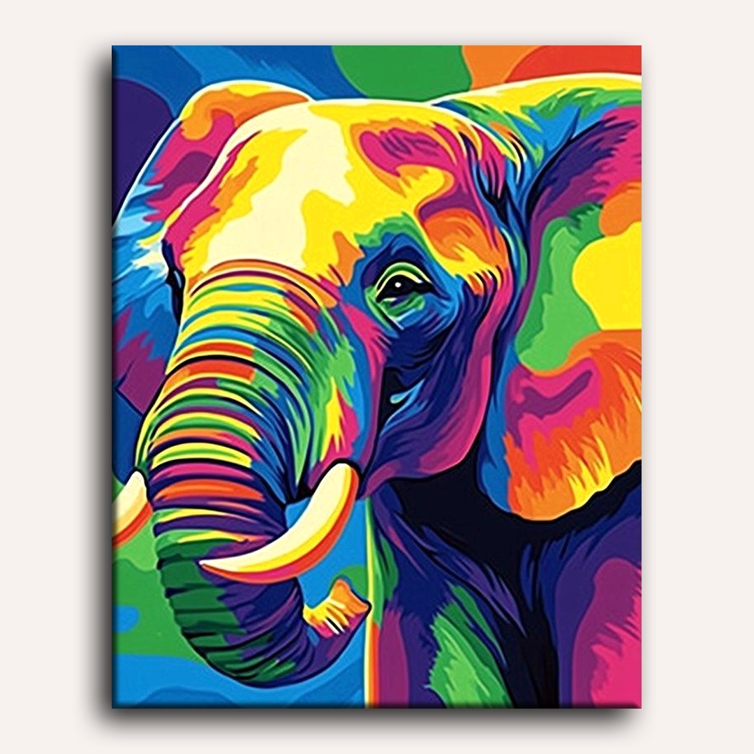 Colorful Elephant Majesty - Detail 2
