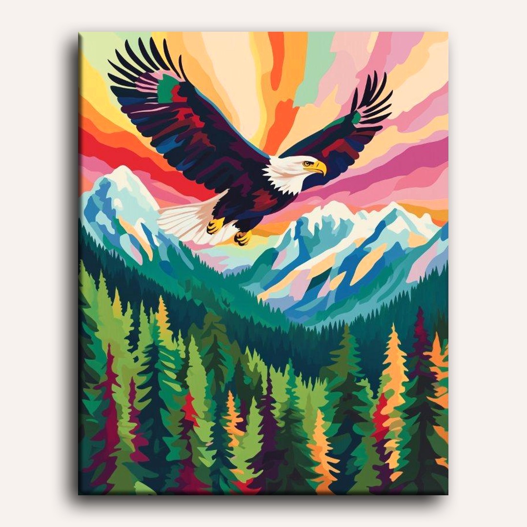 Vivid Eagle in Flight - Detail 2