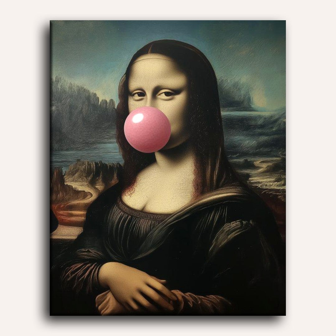 Mona Lisa with Bubblegum Smile - Detail 2