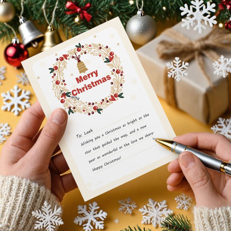 Festive Holiday Postcards | Paint by Number - Detail 5