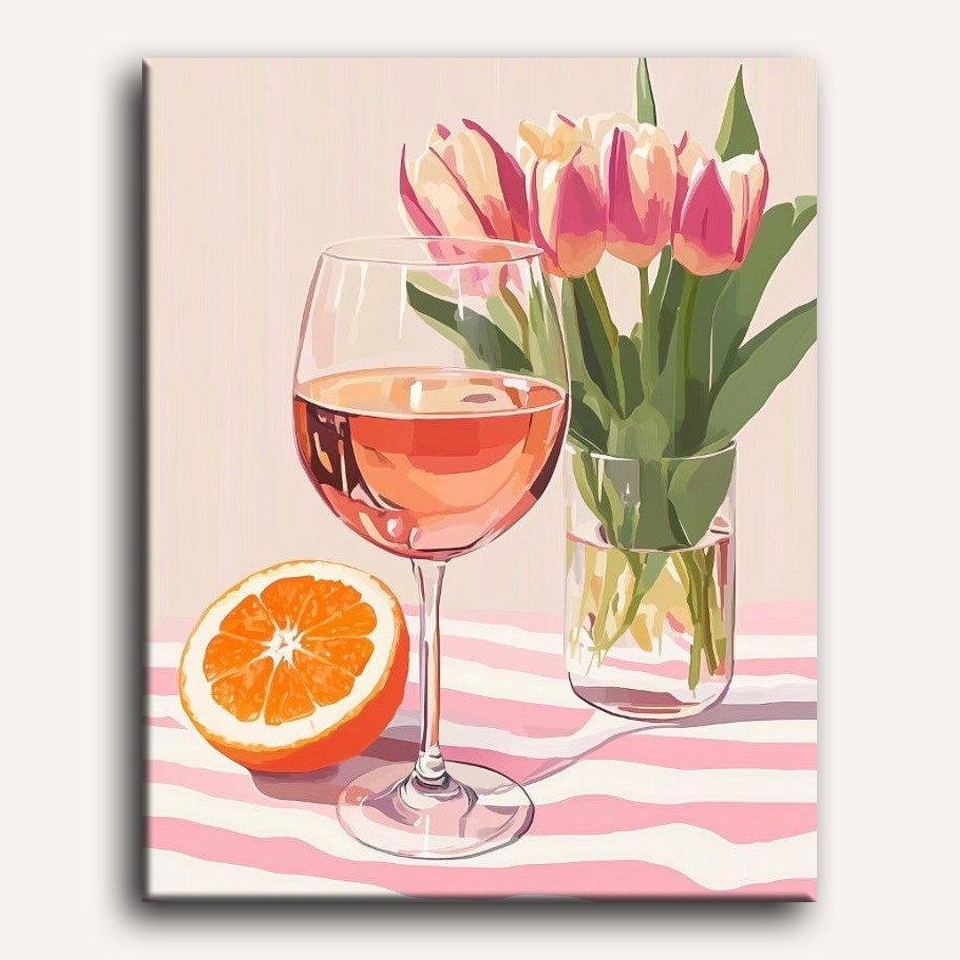 Tulips & Orange Wine Delight - Detail 2