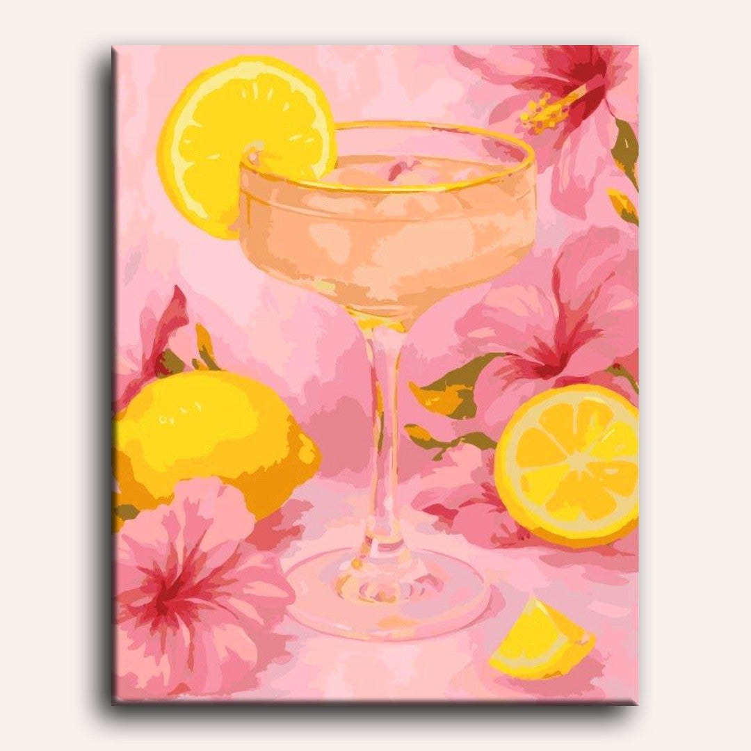 Tropical Hibiscus Cocktail Scene - Detail 2