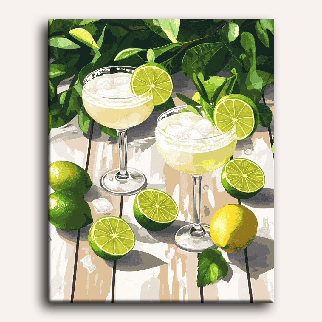 Summer Citrus Cocktail Art - Detail 2