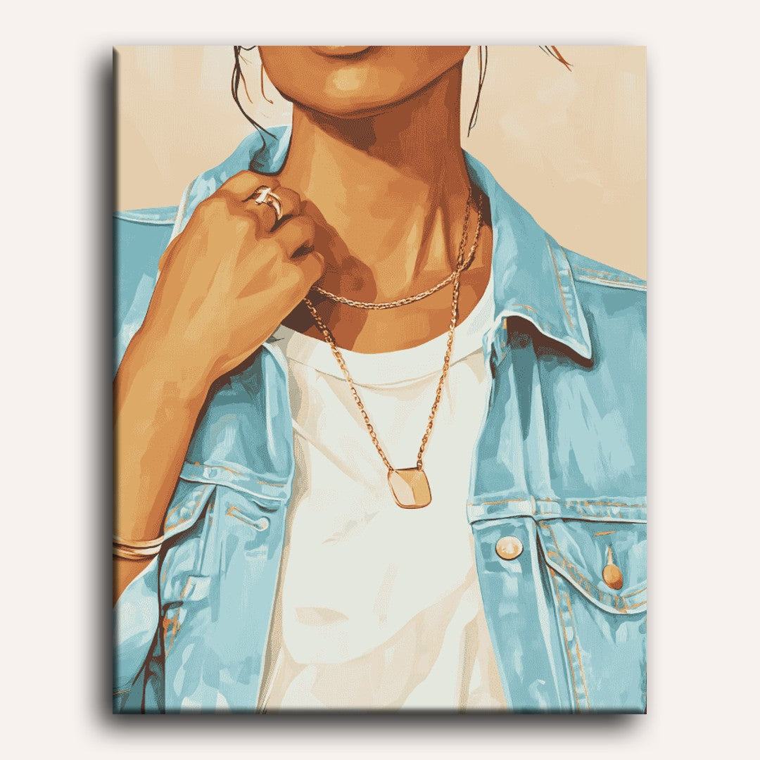 Casual Charm | Girl in Denim - Detail 2