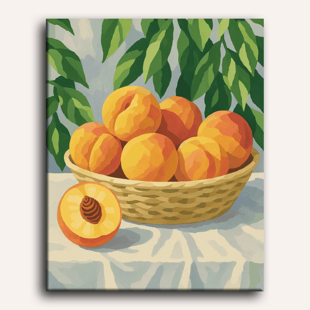 Peach Harvest Basket - Detail 2