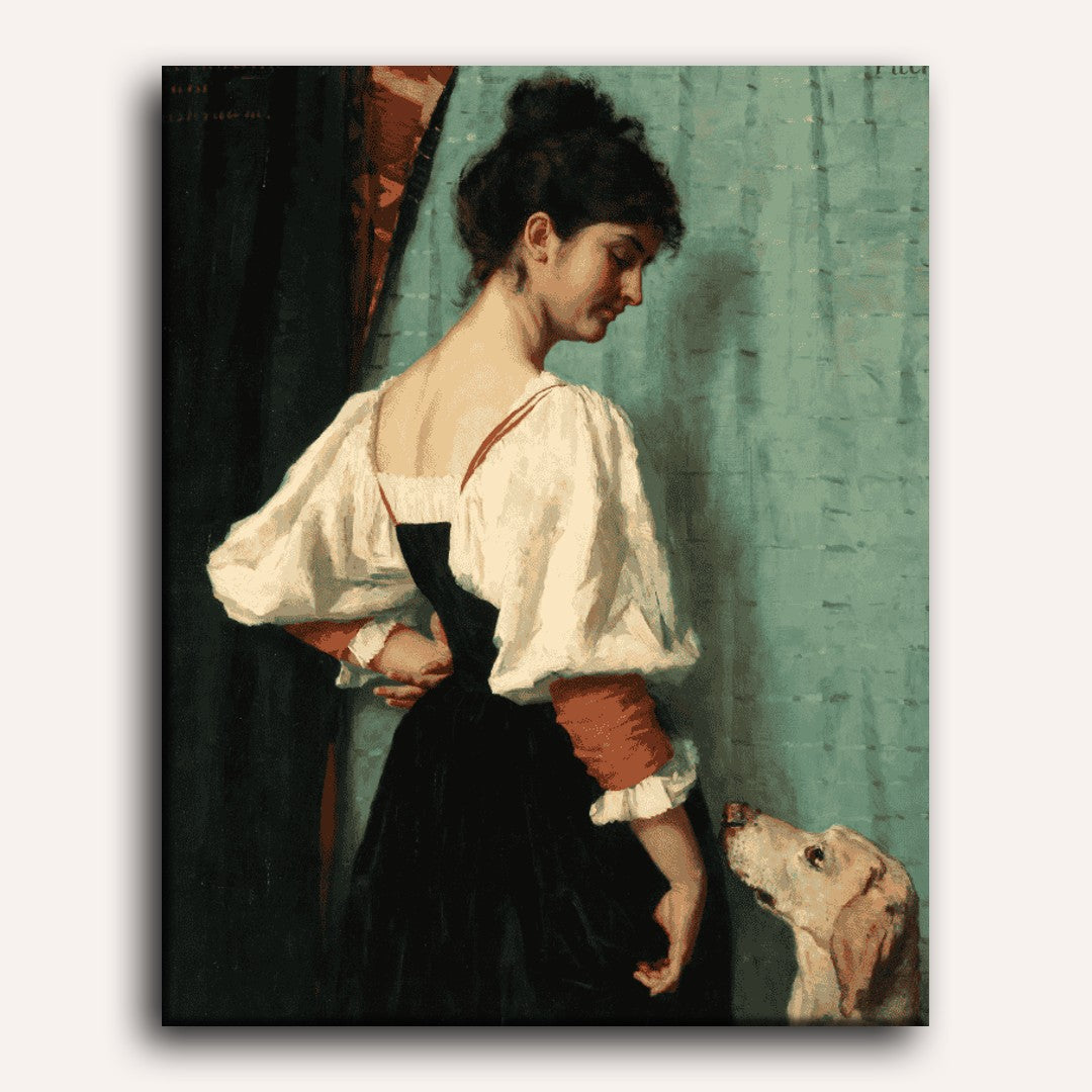 Woman and Puck's Friendship - Detail 2