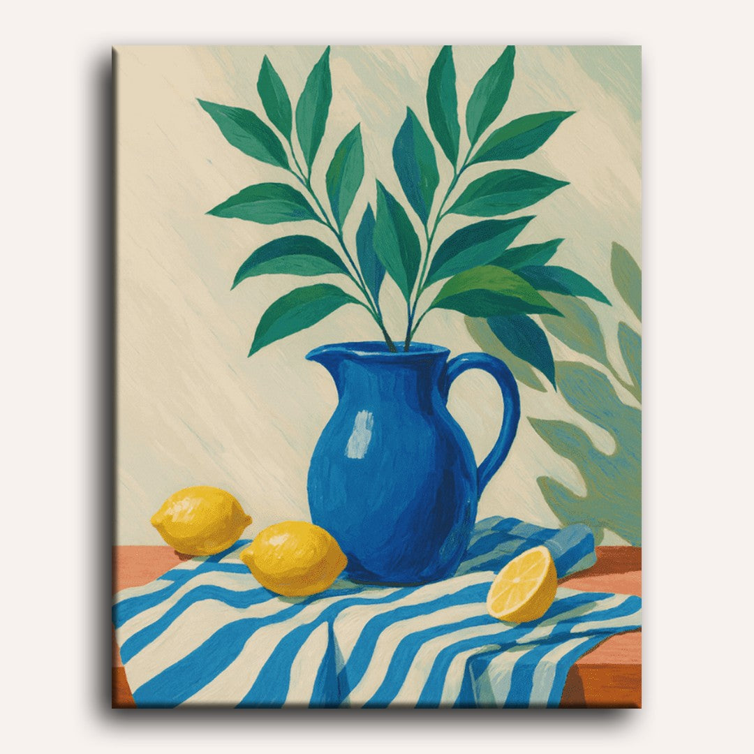 Lemons & Greenery Still Life - Detail 2