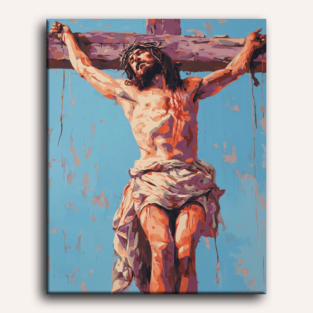 Crucifixion Serenity | Paint by Number - Detail 2