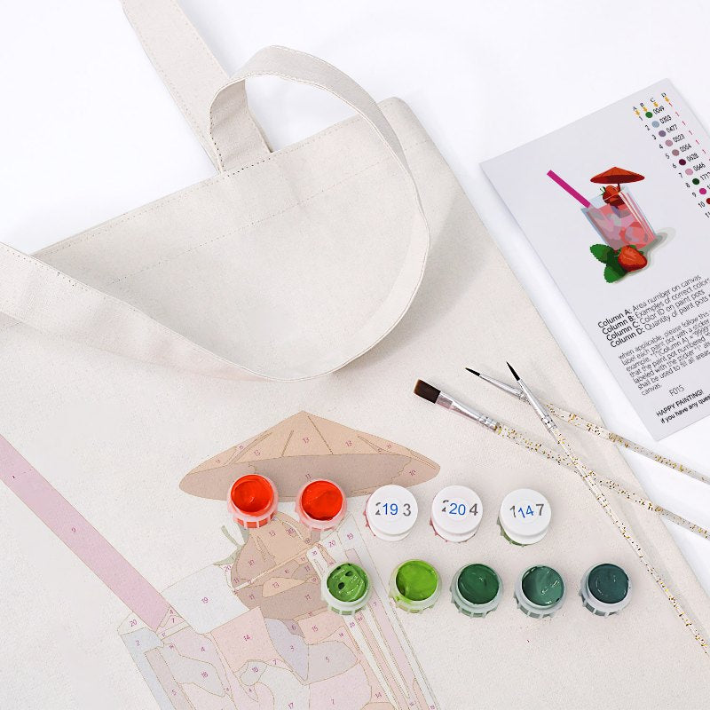 Strawberry Daiquiri Tote – Paint & Sip - Detail 8