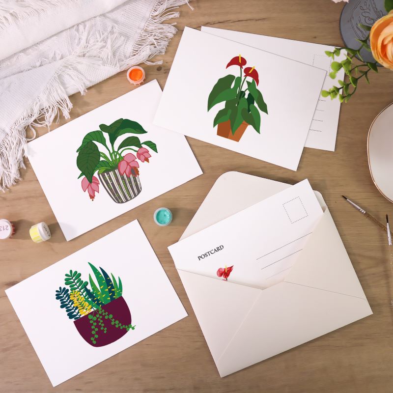 Green Oasis Houseplant Postcards - Detail 8