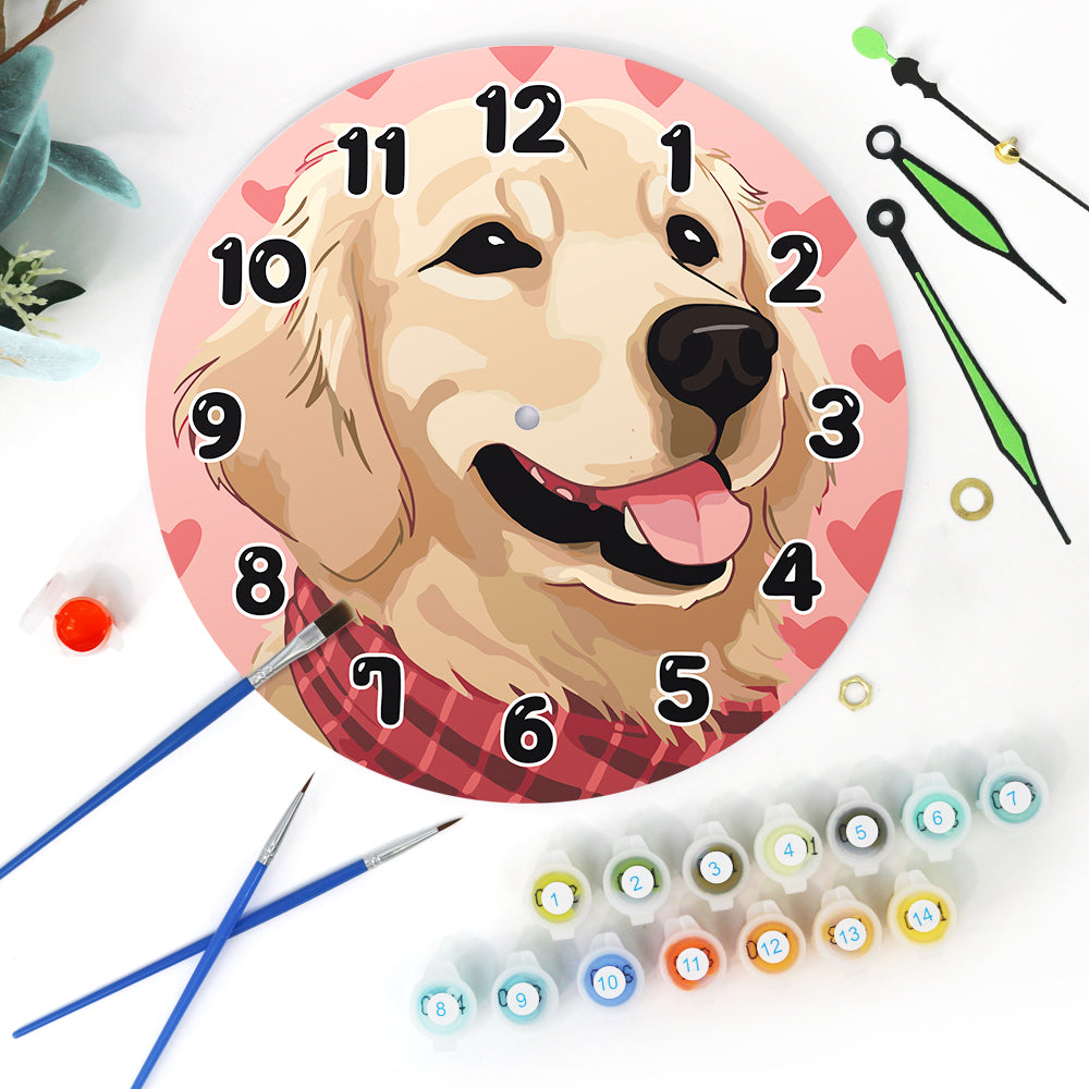 Playful Dog Clock – Happy Hours - Detail 6