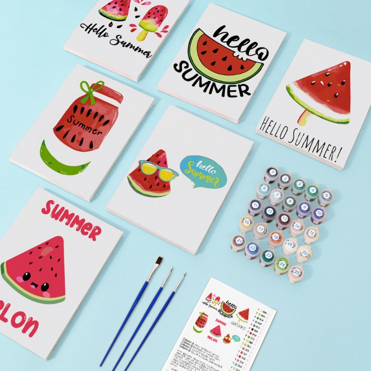 Summer Refresh | 6 Mini Watermelon Set - Detail 4