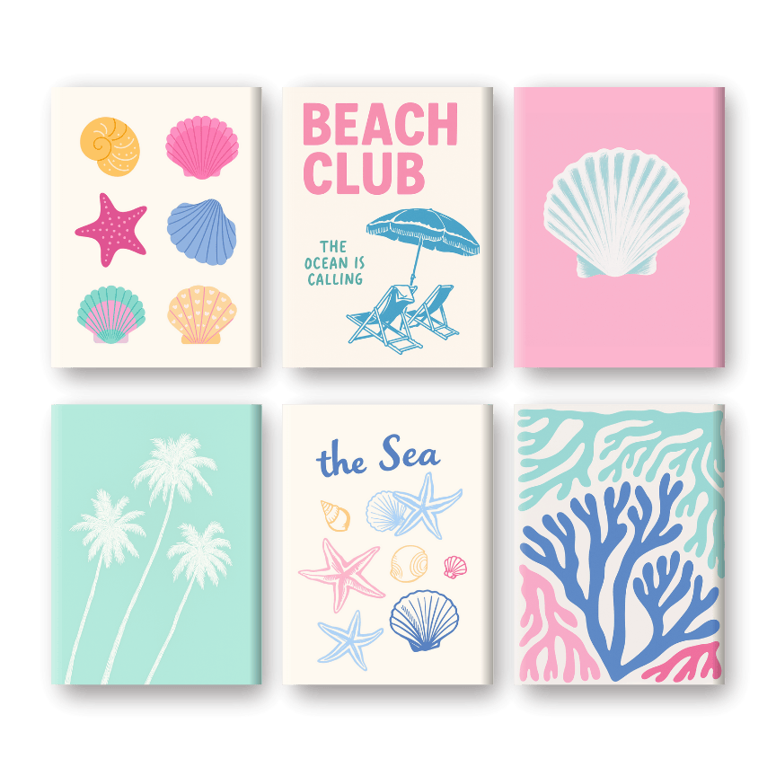 Sunny Beachside Mini Collection - Paint by Numbers Kit